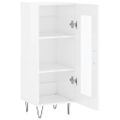 vidaXL Komoda lesklá biela 34,5x34x90 cm spracované drevo