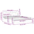 vidaXL Posteľ Viana s matracom bielo-čierna 160x200 cm umelá koža