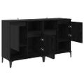 vidaXL Komody 2 ks Čierny dub 60 x 35 x 70 cm Kompozitné drevo