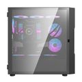 Sklenená počítačová skriňa Darkflash DK431 + 4 ventilátory (čierna)