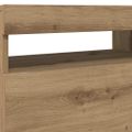 vidaXL TV skrinky s LED svetlami 2 ks dub artisan kompozitné drevo