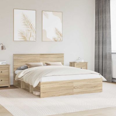vidaXL Rám postele Sonoma 160 x 200 cm Masívne borovicové drevo