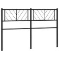 vidaXL Kovové náhradné čelo postele čierne 120 cm