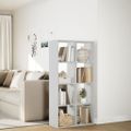 vidaXL Deliaca stena Knižnica biela 69,5x29x137,5 cm, umelé drevo
