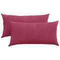vidaXL Vankúše na pohovku 2 pcs Víno červené 80 x 40 cm