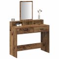 vidaXL Toaletný stolík Staré drevo 100 x 41 x 140 cm Kompozitné drevo