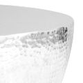 vidaXL Tepaný hliníkový konferenčný stolík 70x30 cm strieborná farba
