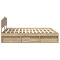 vidaXL Rám postele Sonoma 200 x 200 cm Masívne borovicové drevo