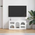 vidaXL TV skrinka ELST 80 x 35 x 40 cm Biela Kompozitné drevo