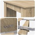 vidaXL Jedálenský stôl 240 x 85 x 75 cm Kompozitné drevo Dub sonoma