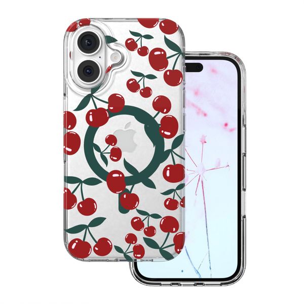 Cherry Mag case pre iPhone 17 Pro 6,3" / 18 Pro 6,3" transparentný
