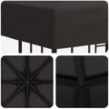 vidaXL Altánok 3 x 3 m Antracitová Polyester a oceľ 190 gsm