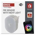 PIR senzor (pohybové čidlo) EMOS P3322 GoSmart s nočným svetlom, Wi-Fi