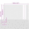 vidaXL Hexagonálny plot s stĺpom 100 x 1,4 m PVC potiahnutá oceľ