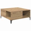 vidaXL Konferenčný stolík Remeselný dub 80 x 80 x 36,5 cm
