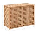 vidaXL Kôš na bielizeň 87,5x46x67 cm masívne orechové drevo