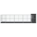 vidaXL Voliéra s nadstavcom strieborná 830x203x216 cm oceľ
