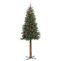 vidaXL Úzky vianočný stromček Zelená 180 cm