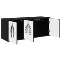 vidaXL Nástenný TV kabinet HANAU 102 x 33 x 40 cm Čierny dub