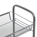 vidaXL Kuchynský vozík so 4 poschodiami sivý 46x26x85 cm železný