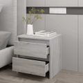 vidaXL Nočný stolík sivý dub sonoma 45x34,5x44,5 cm drevotrieska