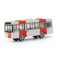 Kovový autobus PID Praha červený 8 cm