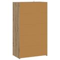 vidaXL Highboard Dub artisan 70 x 41 x 124 cm Kompozitné drevo