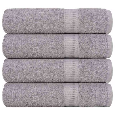 vidaXL Sprchové osušky FROGN 4 ks sivé 70x140 cm 360 g/m²