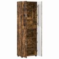 vidaXL Highboard FLORIN 60 x 35 x 182 cm Dymová dub Kompozitné drevo