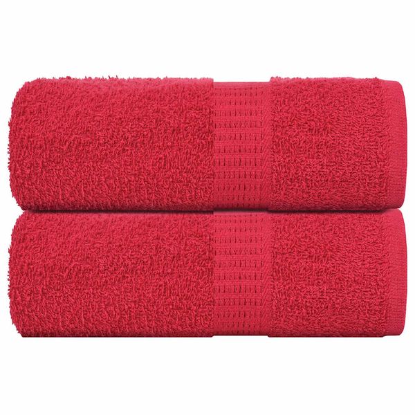 vidaXL Uteráky pre hostí FROGN 2 ks červené 30x50 cm 360 g/m²