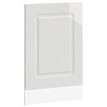 vidaXL Panel umývačky riadu Kalmar lesklá biela 45x1,5x57 cm kompozitné drevo