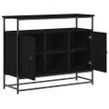 vidaXL Servírovacia skriňa Čierny dub 100 x 35 x 80 cm