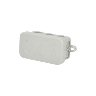 Krabica rozbočovacia FD 10 S, plastová, s náklapovým víčkom, 6x2,5 mm2, 4x1,5 mm2, na omietku, IP55