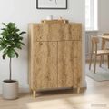 vidaXL Servírovacia skriňa Dub artisan 66 x 34,5 x 90 cm