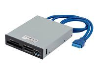 SecureDigital/Micro SD/Memory Stick/Compact Flash Memory Card Reader (35FCREADBU3) - Čítačka kariet - 3,5" (CF I, CF II, MS, MS PRO, MMC, SD, MS Duo, MS PRO Duo, miniSD, microSD, SDHC, MS Micro, microSDHC, SXC, MS XC, MS PRO-HG) - USB 3.0