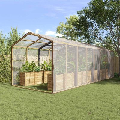 vidaXL Pokrytie rastlín Priehľadná 6 x 12 m PE