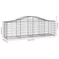 vidaXL Oblúkový gabionový kôš 6 ks 200x50x60/80 cm pozinkované železo