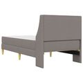 vidaXL Rám postele s matracom 80x 200 cm Odnímateľný poťah Sivohnedá