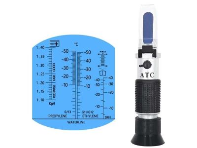 Refraktometer pre auto, tester chladiacej kvapaliny, kyseliny AKU, ADblue