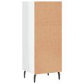 vidaXL Komoda lesklá biela 34,5x32,5x90 cm kompozitné drevo