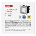LED orientačné vstavané svietidlo AMAL 80×80, 2W teplá b.,IP65