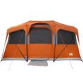 vidaXL Rodinný stan so strechou Oranžová a oranžová 435 x 255 x 216 cm