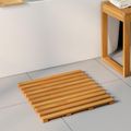 vidaXL Kúpeľňová predložka Hnedá 50 x 48 x 2,5 cm Pevné akáciové drevo