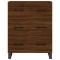 vidaXL Vysoká skrinka hnedý dub 69,5x34x180 cm spracované drevo