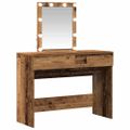 vidaXL Toaletný stolík Staré drevo 100 x 40 x 130 cm Kompozitné drevo