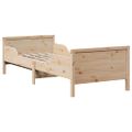 vidaXL Rám postele s predĺžiteľným matracom Hnedá 80 x 200 cm