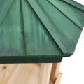 vidaXL Stojace krmítko pre vtáky jedľové drevo 33x110 cm