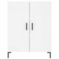 vidaXL Vysoká skrinka biela 69,5x34x180 cm spracované drevo