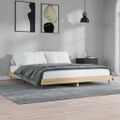 vidaXL Posteľný rám bez matraca dub sonoma 180x200 cm kompozitné drevo