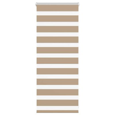 vidaXL Zebrová roleta pieskovo hnedá 60x100 cm šírka látky 55,9 cm polyester